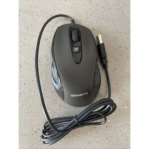 Gigabyte Gaming Mouse Dual Lens DPI Adjustable 800/1600 USB M6800 GM-M6800 Works
